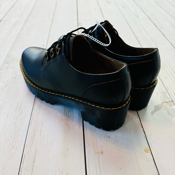 Dr Martens Leona Lug Sole Platform Derby Shoes Size 11 - Picture 5 of 12